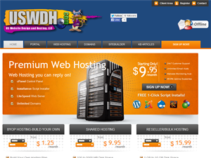 Screenshot of Web Hosting