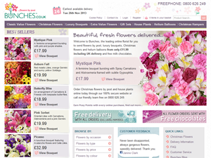 Screenshot of Bunches - Quality Fresh Flowers