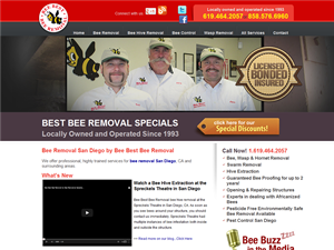 Screenshot of Best Bee Removal San Diego