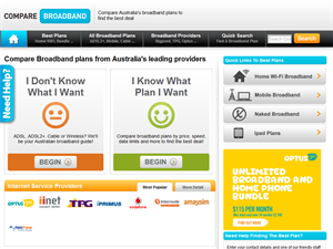 Screenshot of Wireless Broadband Australia