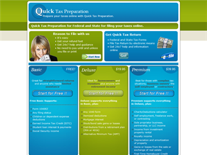 Screenshot of Income Tax Preparation