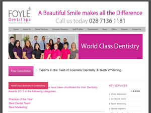 Screenshot of Teeth Whitening Northern Ireland