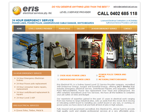 Screenshot of Electrical Contractor