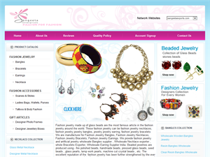 Screenshot of Fashion Jewelry Exporters