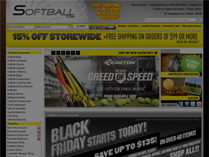 Screenshot of Softball Sales