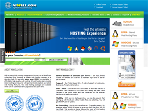 Screenshot of India Web Hosting Services