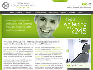 Screenshot of Dentists Wakefield