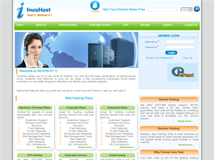 Screenshot of Web Hosting India