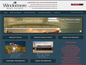 Screenshot of Prescott Arizona Real Estate