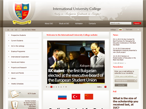 Screenshot of The International University College