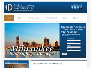 Screenshot of Milwaukee Bankruptcy Lawyer