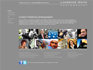 Screenshot of Lawrence White Photography