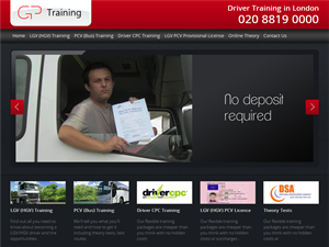 Screenshot of HGV Training