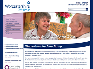 Screenshot of Home Care in Worcester