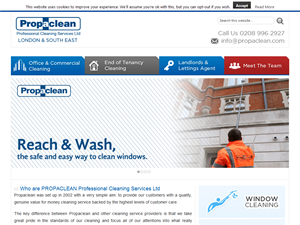 Screenshot of Professional Cleaning Services London