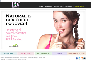 Screenshot of  Natural Beauty Products