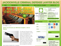 Screenshot of Jacksonville Criminal Defense Lawyer Blog