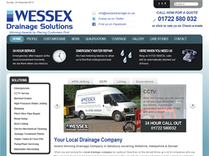 Screenshot of Wessex Drainage