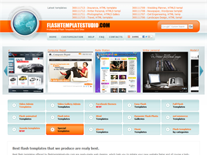 Screenshot of Best Flash Web Site Templates