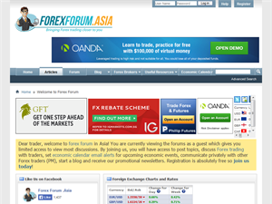 Screenshot of Singapore Forex Forum - Currency Trading