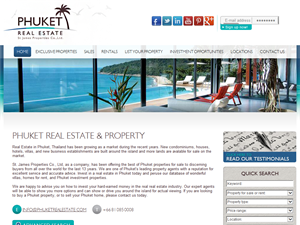 Screenshot of Phuket Real Estate