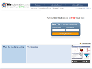 Screenshot of CRM & ERP Software