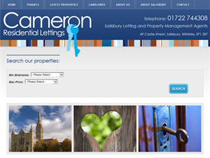 Screenshot of Cameron Residential Lettings