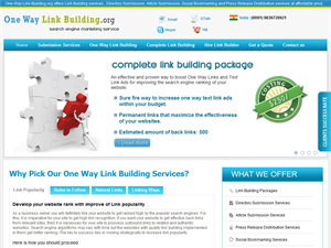 Screenshot of Link Building Services