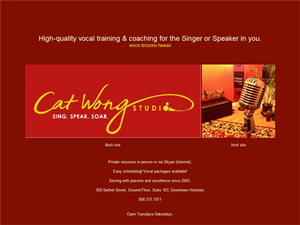 Screenshot of Hawaii Singing Lessons