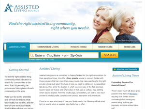 Screenshot of Assisted Living Facility