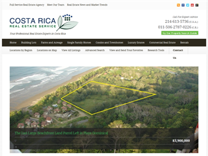 Screenshot of Costa Rica Real Estate 