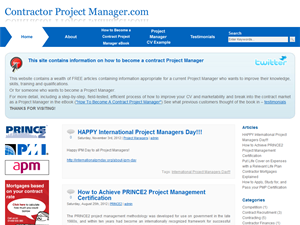 Screenshot of Contract Project Manager