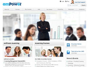 Screenshot of eLearning Solutions, Online