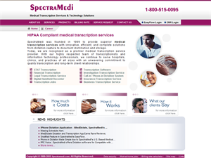 Screenshot of Medical Transcription Sevices