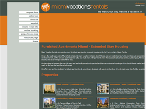 Screenshot of Miami Corporate Rentals