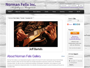 Screenshot of Norman Felix Art Gallery