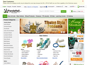 Screenshot of Beads Wholesale