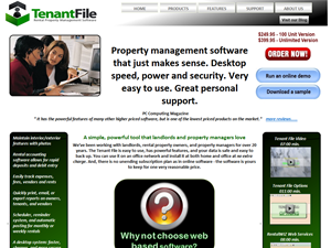 Screenshot of Property Management Software