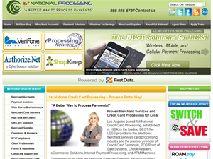 Screenshot of Merchant Processing Online 