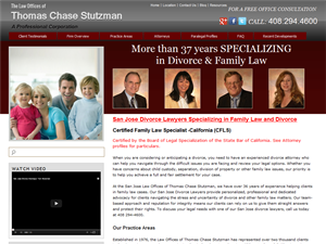 Screenshot of Divorce Attorney California, San Jose