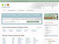 Screenshot of Funeral Home Resource 