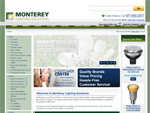 Screenshot of Energy Efficient Lighting - Monterey