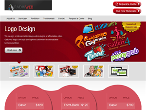 Screenshot of Web design and Development Companies