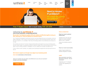 Screenshot of Synthesis IT Computer Support