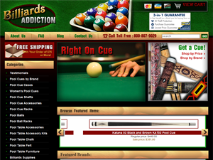 Screenshot of Billiards Addiction