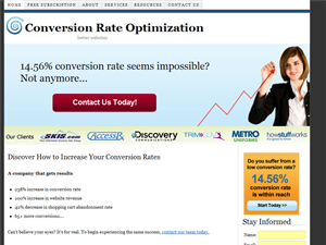 Screenshot of Conversion Rate