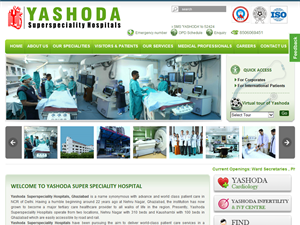 Screenshot of Medical Specialists in India