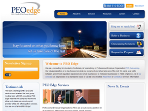 Screenshot of PEO Company