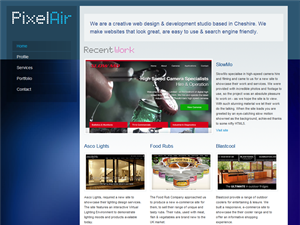 Screenshot of Web Design Cheshire