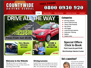 Screenshot of Countywide Driving School